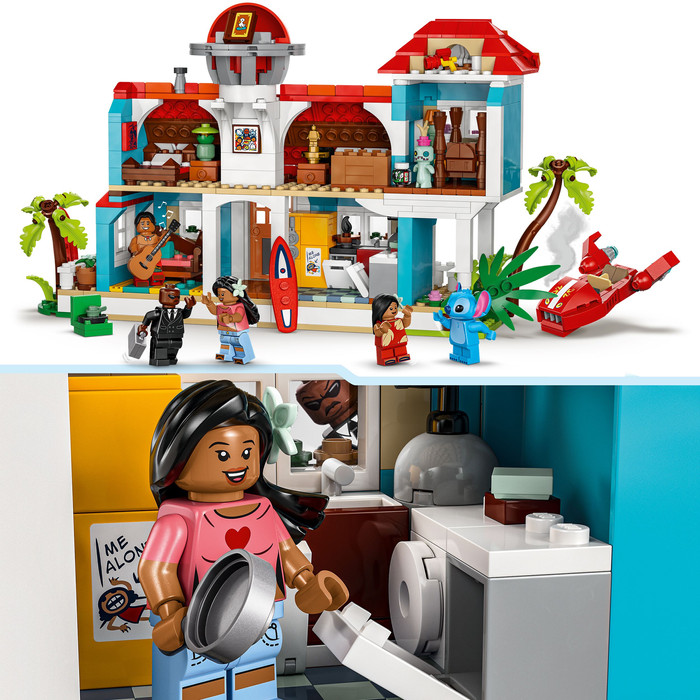 LEGO Disney Lilo en Stitch Strandhuis 43268 product in gebruik