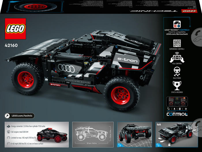 LEGO Technic Audi RS Q e-tron 42160 verpakking
