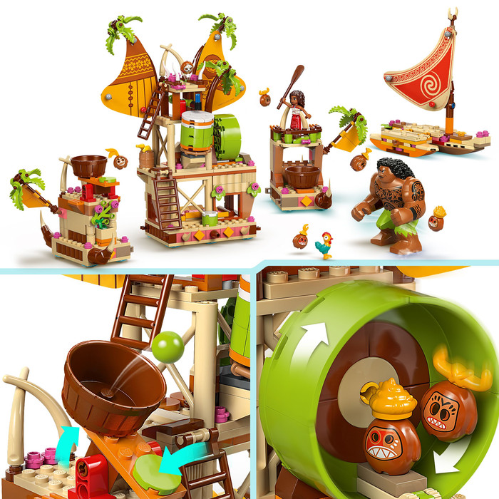 LEGO Disney Vaiana 2 Kakamora Boot 43258 product in gebruik