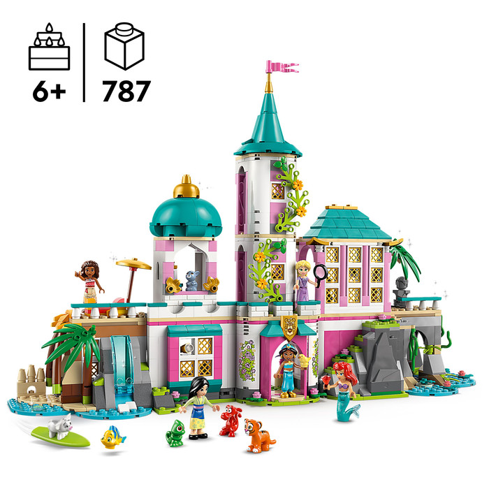 LEGO Disney Prinsessenkasteel en Koninklijke Huisdieren 43267 product in gebruik