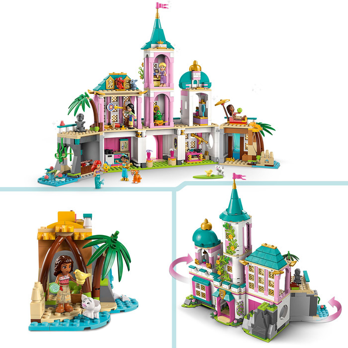 LEGO Disney Prinsessenkasteel en Koninklijke Huisdieren 43267 product in gebruik