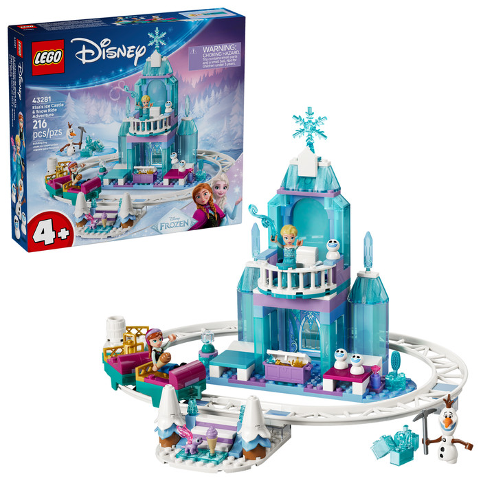 LEGO Disney Elsa's Ijskasteel en Sneeuwavontuur 43281 rechterkant