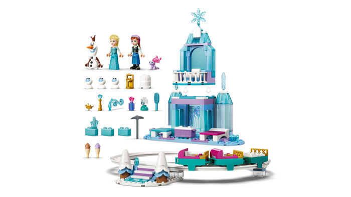 LEGO Disney Elsa's Ijskasteel en Sneeuwavontuur 43281 product in gebruik