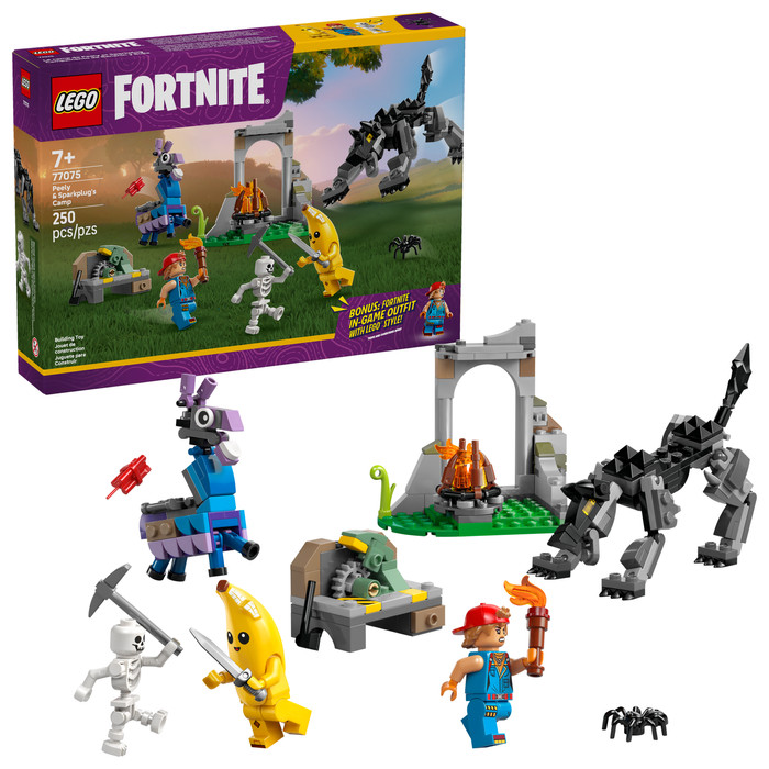 LEGO Fortnite Peely en Sparkplugs kamp 77075 rechterkant