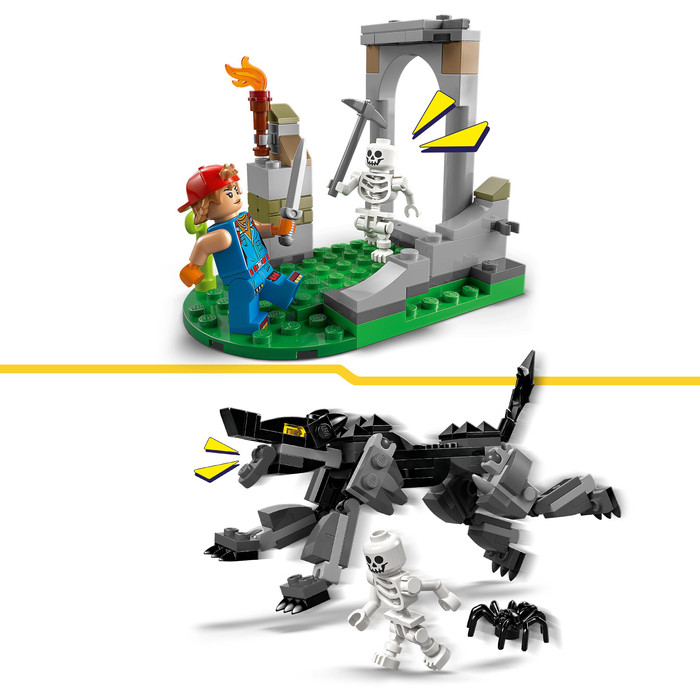 LEGO Fortnite Peely en Sparkplugs kamp 77075 product in gebruik