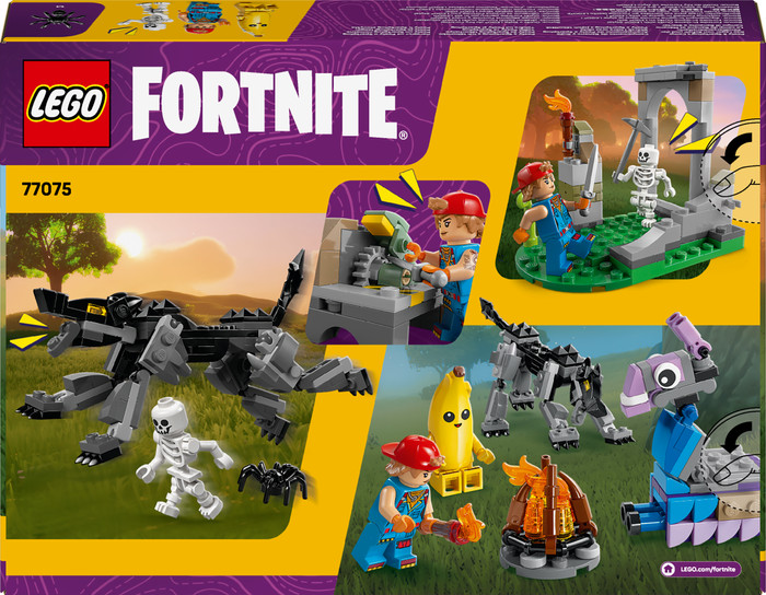 LEGO Fortnite Peely en Sparkplugs kamp 77075 verpakking