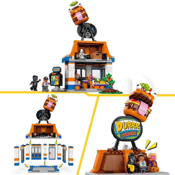 LEGO Fortnite Durrr Burger restaurant 77076 product in gebruik