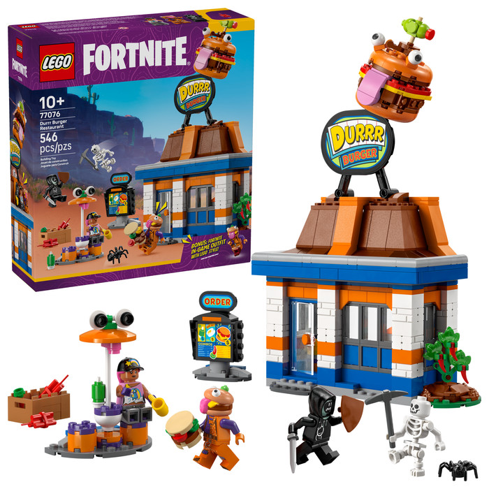 LEGO Fortnite Durrr Burger restaurant 77076 rechterkant
