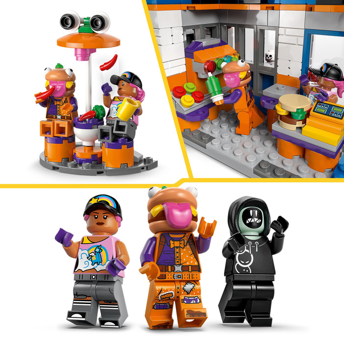 LEGO Fortnite Durrr Burger restaurant 77076 product in gebruik