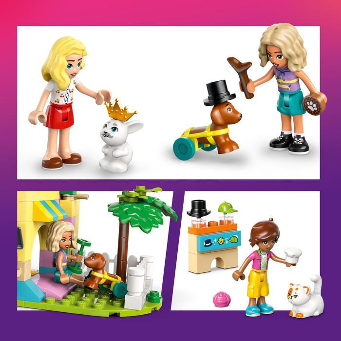 LEGO Friends Winkel met Dierenaccessoires 42650 product in gebruik