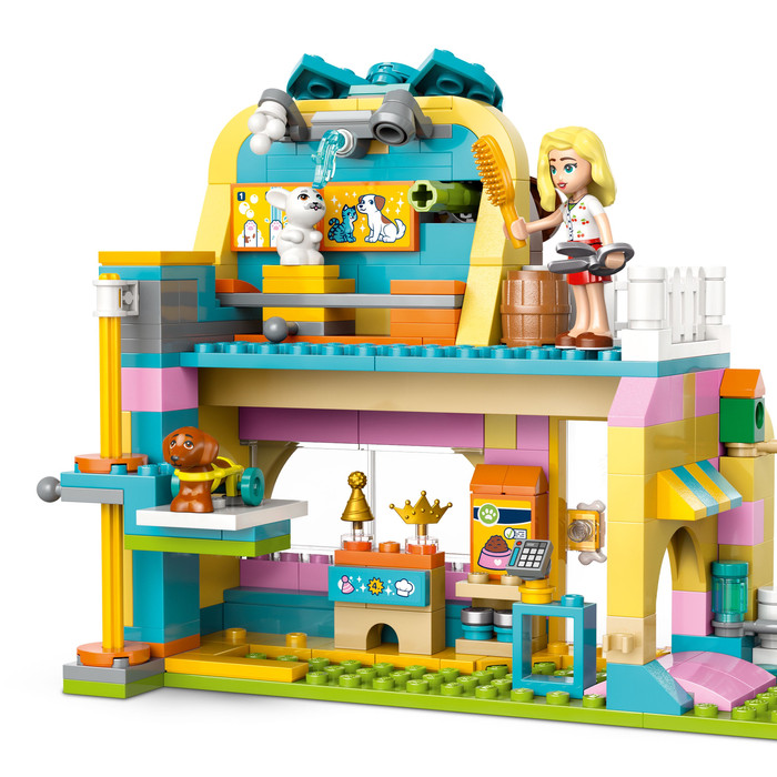LEGO Friends Winkel met Dierenaccessoires 42650 product in gebruik