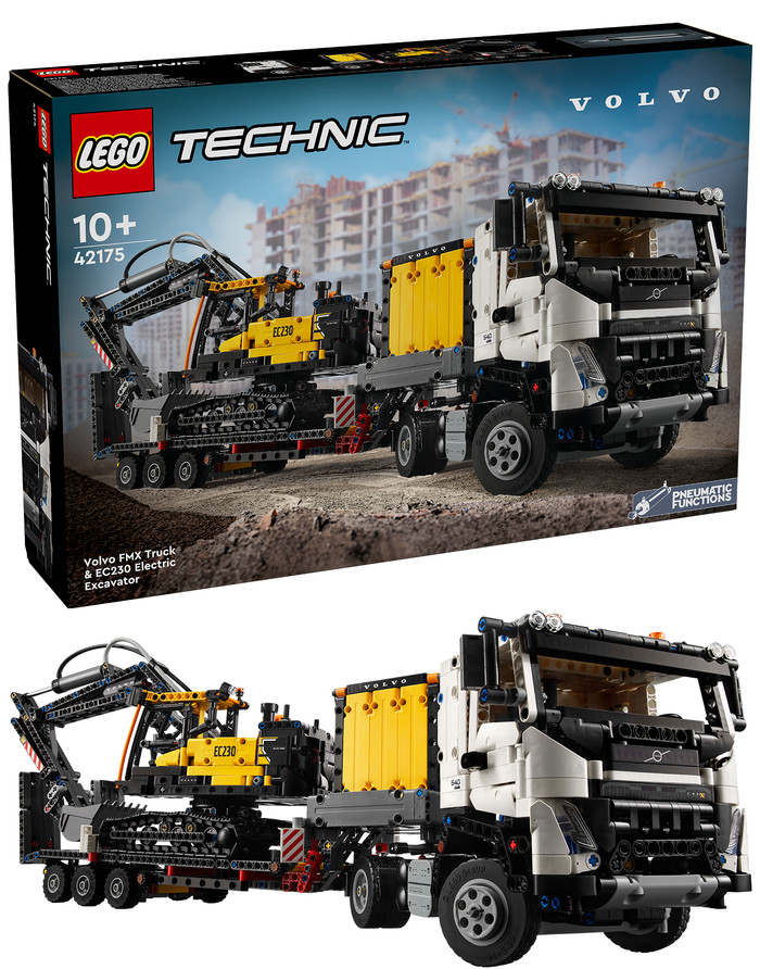 LEGO Technic Volvo FMX truck & EC230 elektrische graafmachine 42175 rechterkant