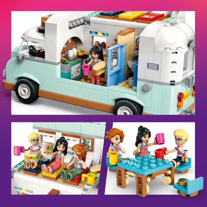 LEGO Friends Camperavontuur met Vrienden 42663 product in gebruik