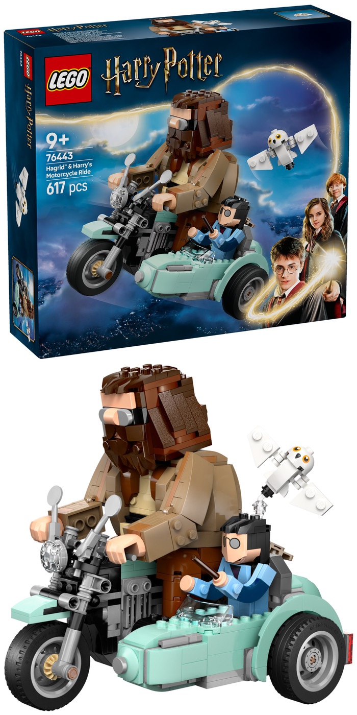 LEGO Harry Potter Hagrid en Harry's Rit op de Motor 76443 rechterkant