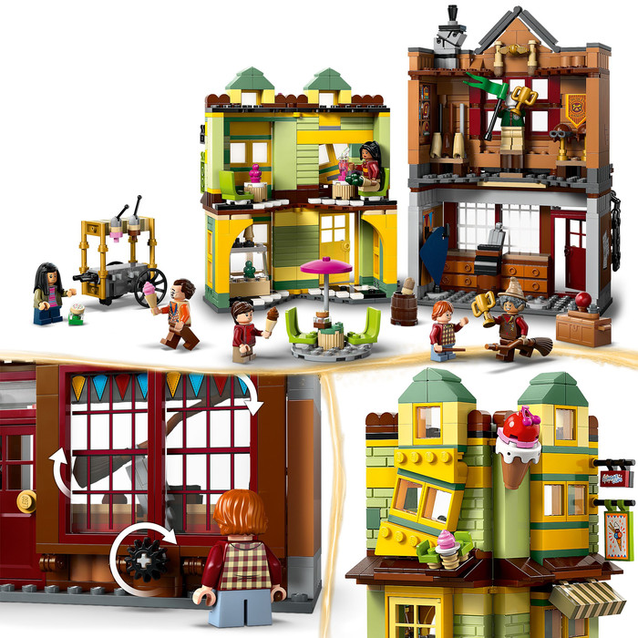 LEGO Harry Potter Zwik & Zwachtels Zwerkbalpaleis en IJssalon 76452 product in gebruik
