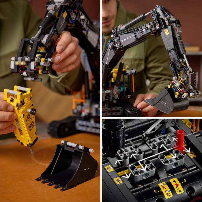 LEGO Technic Volvo EC500 Hybrid Graafmachine 42215 product in gebruik