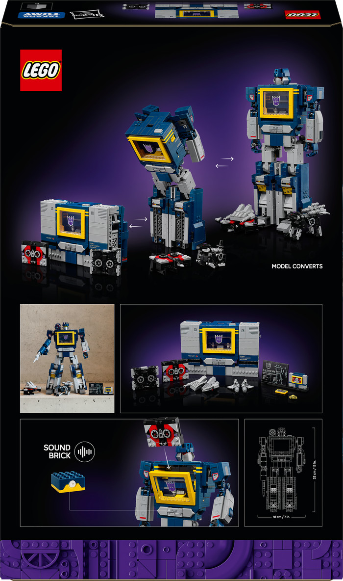 LEGO Icons Transformers: Soundwave 10358 verpakking