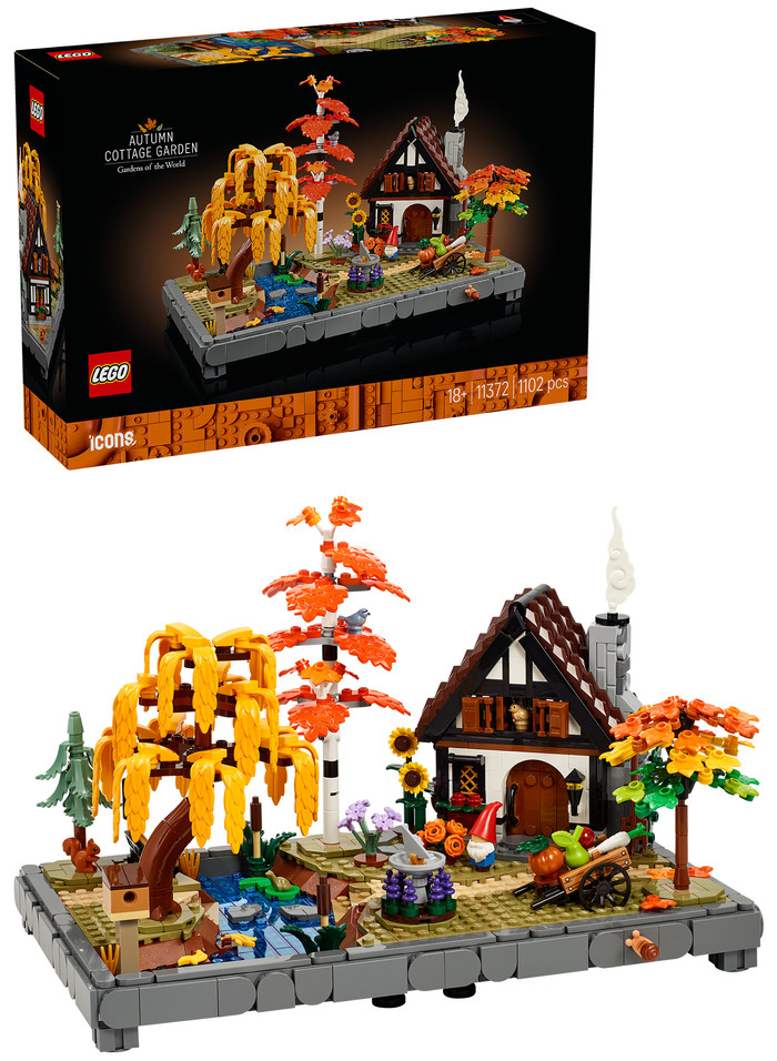 LEGO Icons Herfsttuin met cottage 11372 rechterkant