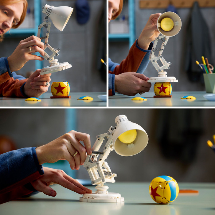 LEGO Ideas Disney Pixar Luxo Jr. 21357 product in gebruik