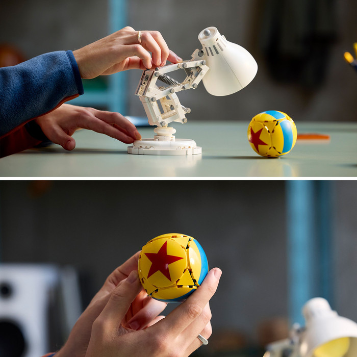 LEGO Ideas Disney Pixar Luxo Jr. 21357 product in gebruik