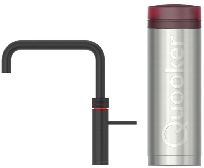 Quooker PRO3 + Quooker Fusion Square Black Main Image
