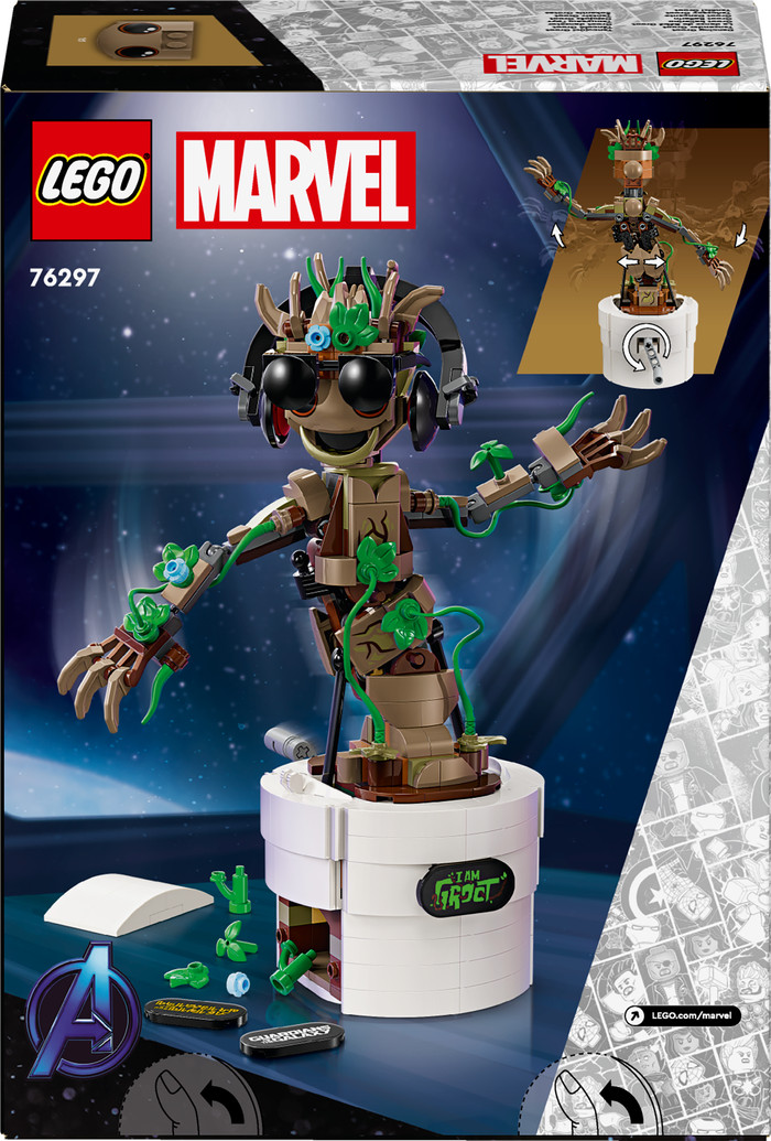 LEGO Marvel Dansende Groot 76297 verpakking