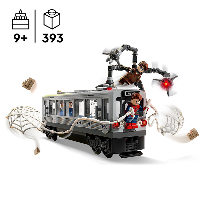 LEGO Marvel Spider-Man vs. Doc Ock metroscène 76321 product in gebruik