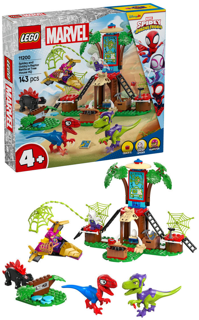 LEGO Marvel Spidey en Gobby's raptorstrijd bij de boomhut 11200 rechterkant