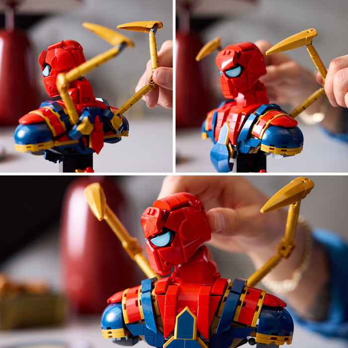 LEGO Marvel Iron Spider-Man Bust 76326 product in use