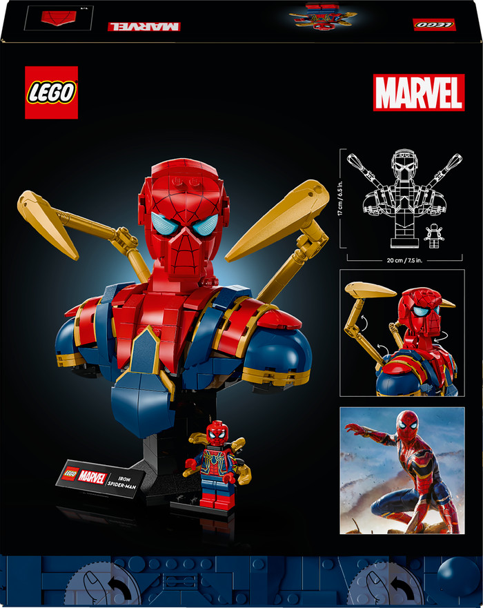 LEGO Marvel Iron Spider-Man Bust 76326 packaging