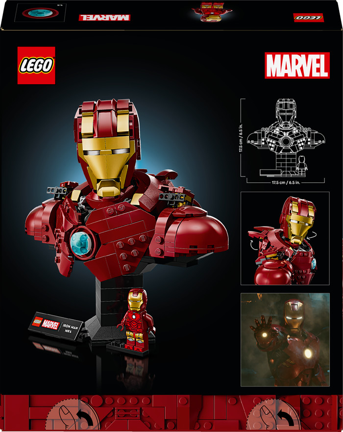LEGO Marvel Iron Man MK4 Bust 76327 packaging