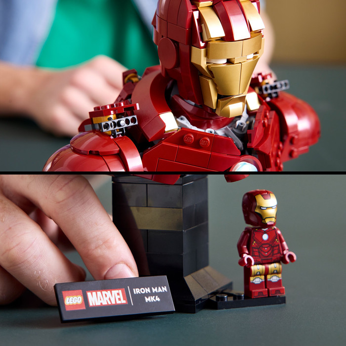 LEGO Marvel Iron Man MK4 Bust 76327 product in use
