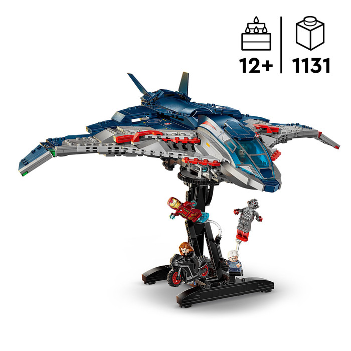LEGO Marvel Avengers: Age of Ultron Quinjet 76325 product in gebruik