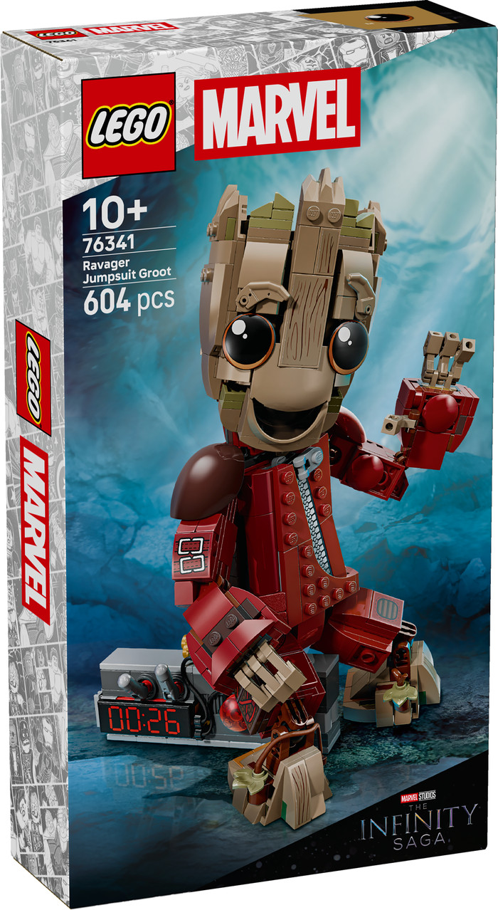 LEGO Marvel Ravager Jumpsuit Groot 76341 packaging