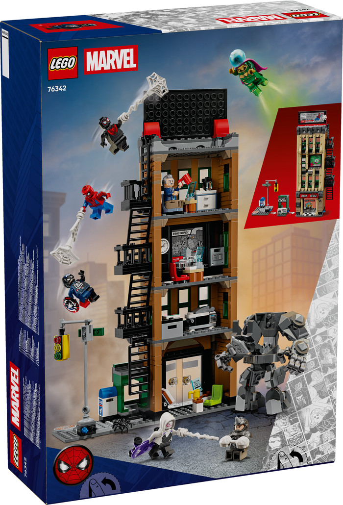 LEGO Marvel Spider-Man vs Mysterio: The Daily Bugle 76342 packaging