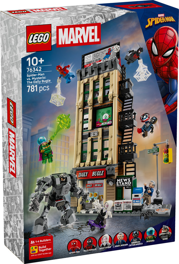 LEGO Marvel Spider-Man vs Mysterio: The Daily Bugle 76342 packaging
