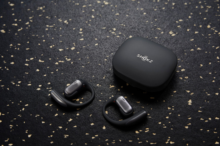 Shokz OpenFit Pro Black product in use