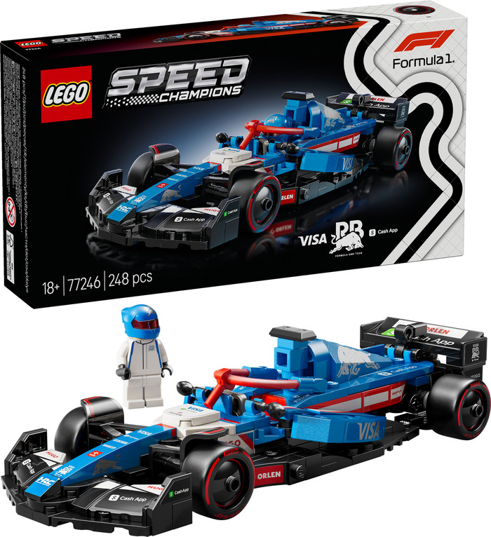 LEGO Speed Champions Visa Cash App RB VCARB 01 F1 racewagen 77246 rechterkant