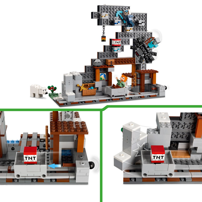 LEGO Minecraft The Pickaxe Mine 21277 product in use