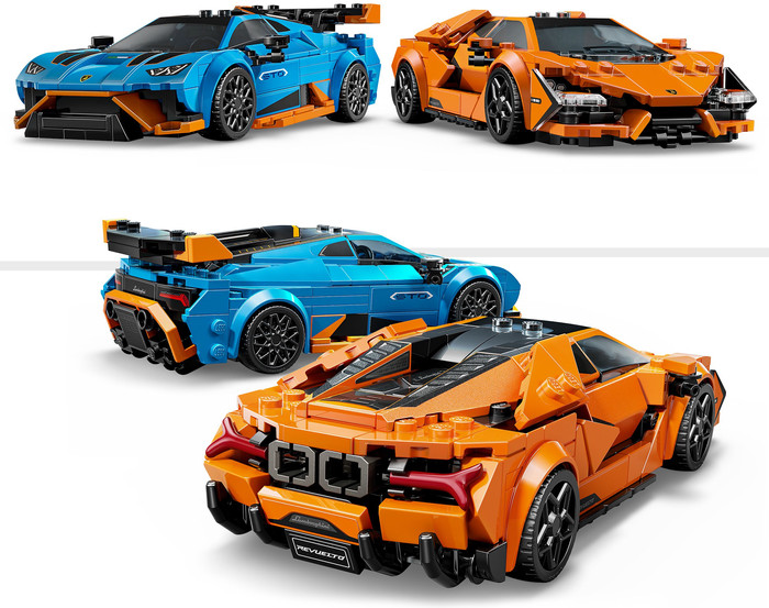 LEGO Speed Champions Lamborghini Revuelto en Huracán STO 77238 product in gebruik