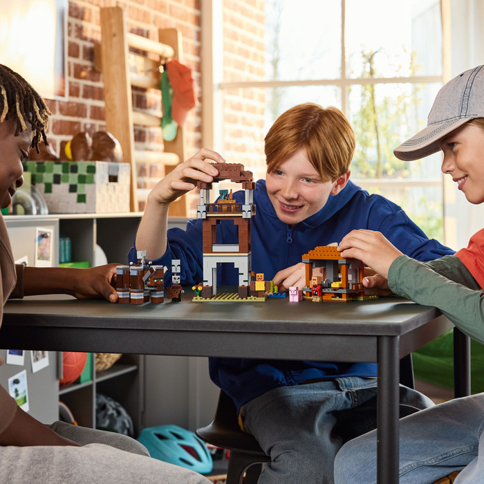 LEGO Minecraft The Pillager Outpost and Ravager 21278 product in use