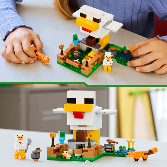 LEGO Minecraft Chicken Farm 21585 product in use