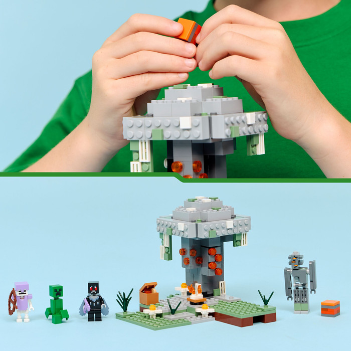 LEGO Minecraft The Pale Garden 21586 product in use