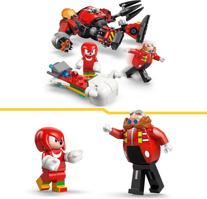 LEGO Sonic the Hedgehog Knuckles vs Dr. Eggman Egg Crusher Mech 77005 product in use