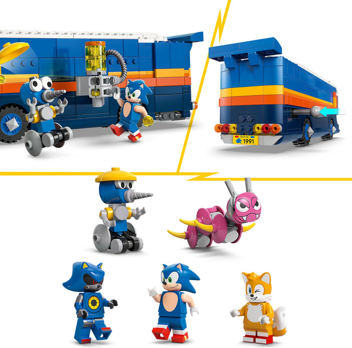 LEGO Sonic team Sonic commandotruck 77006 product in gebruik