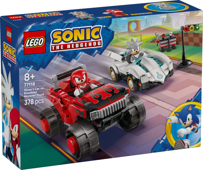 LEGO Sonic Silvers auto vs. Knuckles' monstertruck 77118 verpakking
