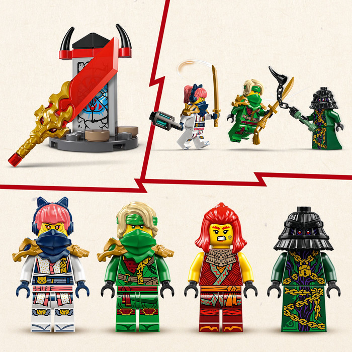 LEGO Ninjago Rontu de Meesterdraak 71842 product in gebruik