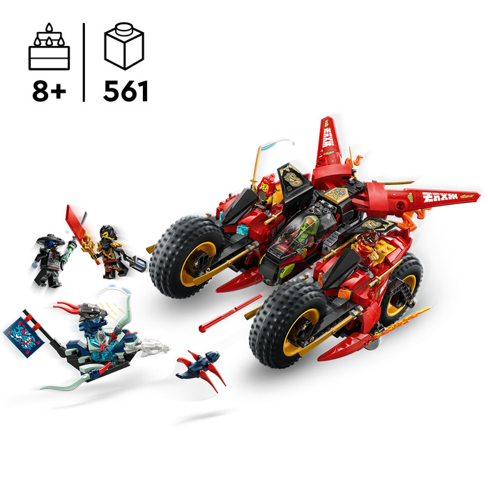 LEGO Ninjago strijdvoertuig 71844 product in gebruik