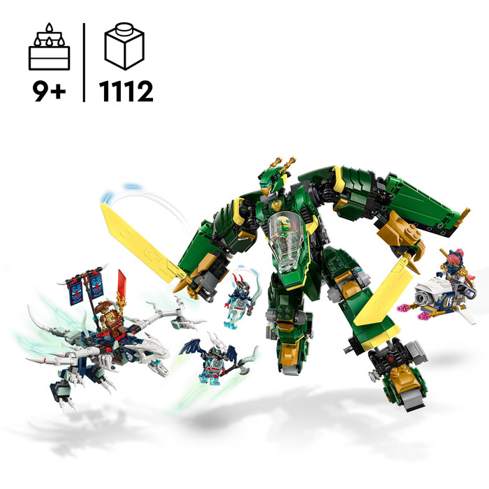 LEGO NINJAGO Lloyd's Jet Mech 71845 product in use