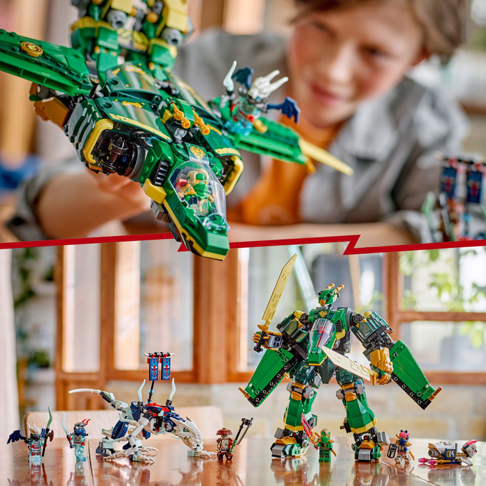 LEGO NINJAGO Lloyd's Jet Mech 71845 product in use